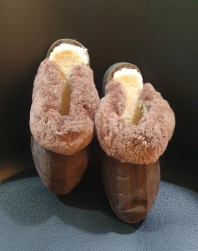 Pantofole pelle pelliccia - in,