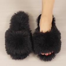 Pantofole donna peluche punta