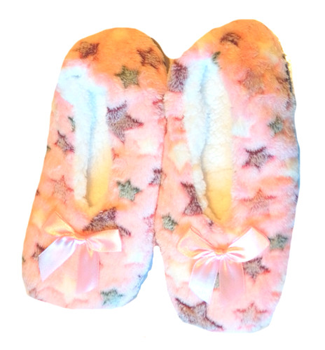 Pantofole rosa con stelle - , nere