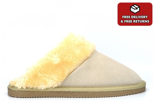 Pantofole donna camoscio - pantofole,