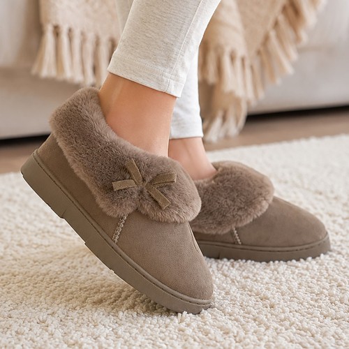 Pantofole donna marroni - pantofole,
