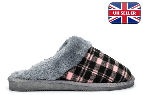Ciabatte donna tartan mulo