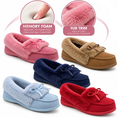 Pantofole mocassino donna