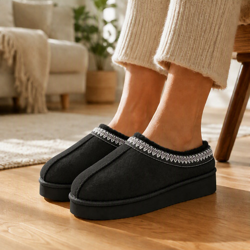 Pantofole mule donna nere - mule,
